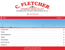 Tablet Screenshot of fletchers-timber.co.uk